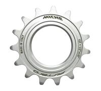 Miche 1/8 Integrated Fixed Track Sprocket, Matte Silver, 15t