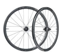 Miche Kleos 36 RD Carbon Disc Road Wheelset - 700c - Black / Shimano / 12mm Front - 142x12mm Rear / Centerlock / Pair / 11-12 Speed / 700c