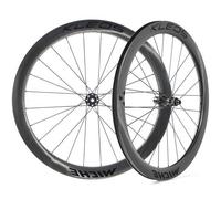 Miche Kleos 50 Carbon Disc Road Wheelset - 700c - Black / Shimano / 12mm Front - 142x12mm Rear / Centerlock / Pair / 11-12 Speed / 700c