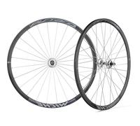 MICHE Pistard Track Tubular Wheelset, 700c, Black/Silver, Tubular