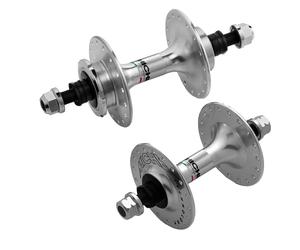 Miche Primato L/Flange 32h Fix/Free Hubs - Silver - Pair (Large Flange