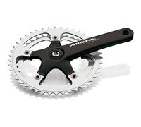 Miche Young 36/46 Chainset - 6,7,8,9 Speed - Black/Silver (165 mm) Siz