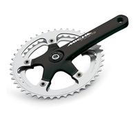 Miche Young Double Chainring Crankset (Black, 155mm 36/46t)