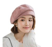 Michear Beret Hat Women Autumn Winter Warm Womens Hats Knit Ladies Berets Womens Newsboy Cap with Inner Lining Classic Painter Cap Women Accessories