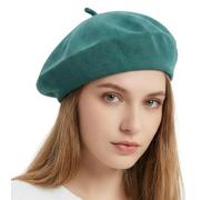 Michear Beret Hat Women Summer Fashion Cloud Hat Women's Knitted Thin Ice Silk Hat Cute Womens Painter's Hat Spring Beret (UK, Alpha, M, Vintage Green)