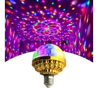 Michear Disco Light,Colorful Rotating Magic Ball Light Bulb,Automatic Rotating Disco Mini Bulb Ball,LED Stage Light for Party Home Stage Light (Ball Lamp)