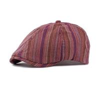 Michear Mens Tweed Flat Cap Peaky Blinders Hat Vintage Style Newsboy Cap Women Adjustable Ivy Gatsby Driving Hunting Unisex for Spring Autumn (UK, Alpha, One Size, Red)