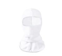 Michear Thermal Winter Balaclava, Thick Fleece Full Face Cover Mask, Elastic Windproof Ski Neck Warmer, Motorcycle Cycling Hat for Women and Men (UK, Alpha, One Size, White)