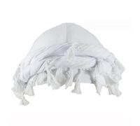 Michear Turban for Men Durag Raw Edge Bandana Hat Men's Hip Hop Personalised Pullover Hat Stretchy Head Scarf Silky Satin Lined Halo Turban Twisted Straps Sweat Head Wrap (White)