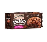 Michel and Augustin Biscuits heart melting dark chocolate and chocolate chips - (Unit Price) - Sending Fast And Neat - Biscuits sucrés coeur fondant au chocolat noir et pépites de chocolat