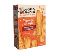 Michel and Augustin Palmiers Puff Pastry Biscuits with Caramelized Sugar 120 g (Pack of 2)