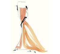 Michel Canetti "Champagne Rose Canvas Print, Multi-Colour, 60 x 80 cm