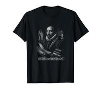 Michel De Montaigne Essays Renaissance Thinker Value Graphic T-Shirt, Men, Black, L