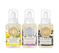 Michel Design Works Mini Foaming Soap 3-Pack Set Lavender Rosemary, Lemon Basil, Honey Almond 140ml/4.7fl.oz