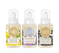 Michel Design Works Mini Foaming Soap 3-Pack Set Lavender Rosemary, Lemon Basil, Honey Almond 140ml/4.7fl.oz