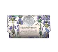 Michel Design Works Over-size Scented Triple-milled Bath Soap Bar, Lavender Rosemary, 270ml