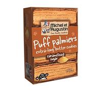 Michel Et Augustin Puff Palmiers Extra Long Caramelised Sugar Butter Cookies (Pack of 5)