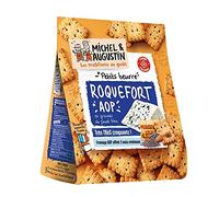 Michel et Augustin - Roquefort AOP Aperitif Biscuits 100 g - Pack of 9