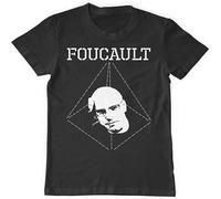 Michel Foucault Men's T-Shirt Graphic Printed Tee Black XXL