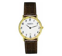 Michel Herbelin 16845/P28GO Women's Watch Brown Leather Strap 16845-P28GO