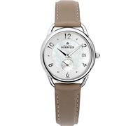 Michel Herbelin Equinoxe | Women's Brown Leather Strap | Mother of Pearl 18397/29GR
