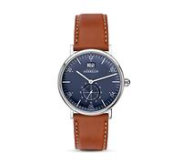 Michel Herbelin Mens Inspiration 1947 Brown Leather Strap Blue Dial 18247/15GO