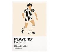 Michel Platini Juventus Icon Frame Men's T-Shirt - Gray / XS