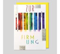 Michel Verlag Greeting Card for Holy Confirmation | Elegant Confirmation Card + Envelope | Religious Greeting Card Catholic Sacrament for Boys Girls | Christian Motifs Blessing Wishes | Made in