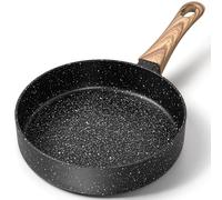 MICHELANGELO 15cm Frying Pan, Non Stick Frying Pan 15cm with Bakelite Handle, Mini Egg Fry Pan with Stone-Derived, Mini Omelette Pan Non-Stick 15cm, Black