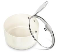 MICHELANGELO 3 Quart Saucepan with Lid, Induction Saucepan with Non-Toxic Ceramic Coating, Nonstick Sauce pan, 3 Qt Sauce pans with Lid, Oven Safe