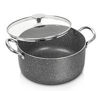MICHELANGELO 5 Quart Stock Pot with Lid, Nonstick Soup Pot with Lid, Induction Pot for Cooking, 5 Qt Pot with Lid, Non Stick Pot for Kitchen, Stockpot with Stainless Steel Handle, Oven Safe