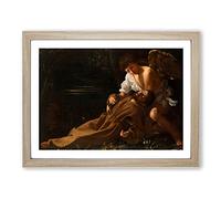 Michelangelo Caravaggio St Francis of Assisi in Ecstasy Framed Print A3 Oak