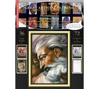 Michelangelo Coloring Book: Michelangelo Complete Art Coloring Book #2 - The Sistine Chapel