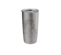 Michelangelo First Man Outline Graphic Modern Art PAPL059 Stainless Steel Insulated Tumbler