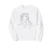 Michelangelo First Man Outline Graphic Modern Art PAPL059 Sweatshirt