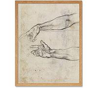 Michelangelo Fresco Noah Sistine Chapel Sketch Unframed Wall Art Print Poster Home Decor Premium