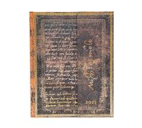 Michelangelo, Handwriting (Embellished Manuscripts Collection) Ultra 12-Month Verso Hardback Dayplanner 2025 (Wrap Closure)