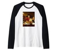 Michelangelo Merisi da Caravaggio - Supper in Emmaus Raglan Baseball Tee