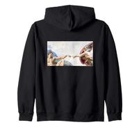 Michelangelo The Creation of Adam (Sistine Chapel ceiling) Zip Hoodie