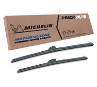 Michelin 40-2619SPBA Pro Plus Silicone Twin Pack 26 & 19 inch Wiper Blade Fits Select Honda, Toyota, Subaru, Acura, BMW, Chrysler, Nissan, Audi, Jaguar, Mitsubishi, Model Years (2 Pack)