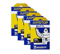 MICHELIN A1 Airstop 700x18-25c Road Bike Tube Bundle 52 mm Smooth Presta - 4 Pack