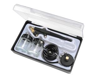 MICHELIN Airbrush Kit with Hose - 2 Paint Jars - Use Pressure: 1-2 Bar