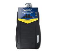 MICHELIN All Season Car Mats, Universal Just-Like Rubber Car Mats, Black Heavy Duty Non-Slip Floor Mats with Anti-Slip Velcro Back, 4 Piece Set of Front & Rear Floor Mats for Saloon & Estate Cars