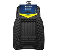 Michelin All Weather Heavy Duty Rubber Car Mat Set Of 4 Universal Fit, Trim To Size, Non-Slip, Dirt & Water Trapping Design