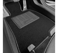 Michelin Car Mats to fit TR7 1974-1981 Black Standard Carpet Car Mats with Black Trim & Michelin Heel Pad [MII-805]