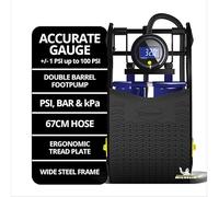 Michelin Digital Double Barrel Foot Pump, Black