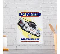 Michelin Le Mans Retro Metal Aluminium Sign, Novelty Gift Home Décor Garage
