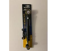MICHELIN Mini Aluminium Foot Pump, Blue, Pression maximale accessible : 8 BAR / 120 PSI