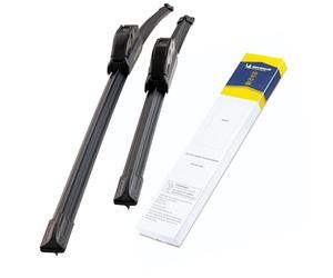 MICHELIN Perfect Fit 106 Windscreen Wiper Set, Peugeot 206, Mazda 5, 650/400 mm, Joint-Free Wiper Blades, Perfect Fit, Low Noise, Sustainable Packaging