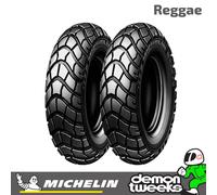Michelin Moto Reggae 57j Tl Scooter Front/rear Tire Black 120 / 90 / R10